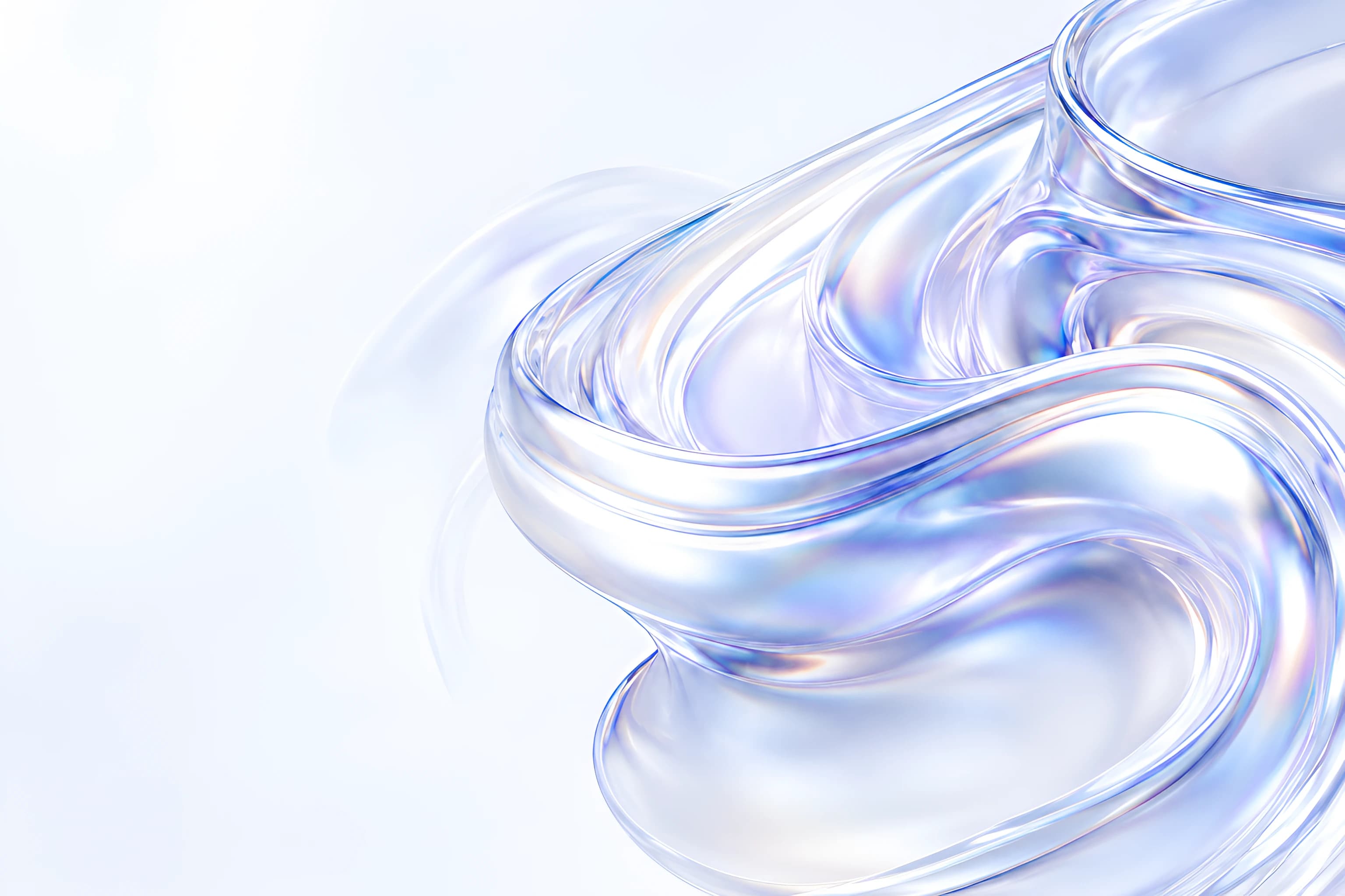 Liquid Glass 3D Visual